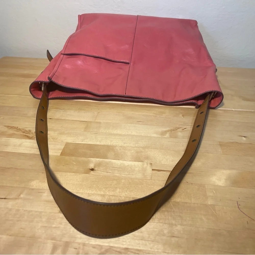 Park Tote Leather Handbag, Blossom.